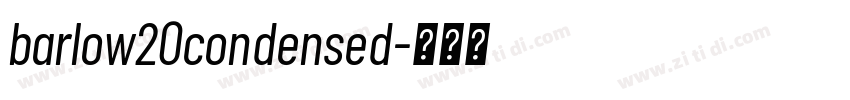 barlow20condensed字体转换