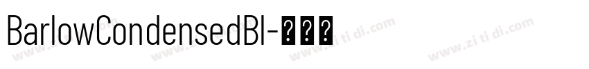 BarlowCondensedBl字体转换