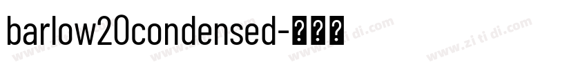 barlow20condensed字体转换