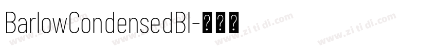 BarlowCondensedBl字体转换