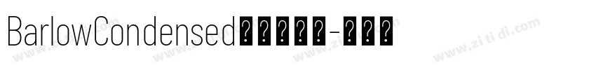 BarlowCondensed方正白舟大字体转换