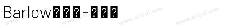 Barlow粗体版字体转换