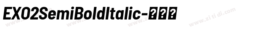 EXO2SemiBoldItalic字体转换