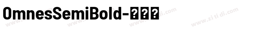 0mnesSemiBold字体转换