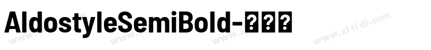 AldostyleSemiBold字体转换