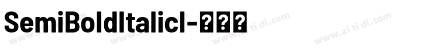 SemiBoldItalicI字体转换