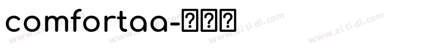 comfortaa字体转换