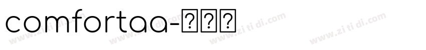 comfortaa字体转换