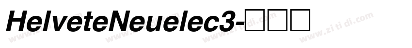 HelveteNeuelec3字体转换