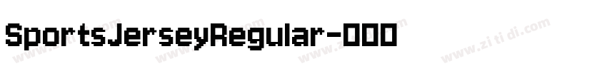 SportsJerseyRegular字体转换