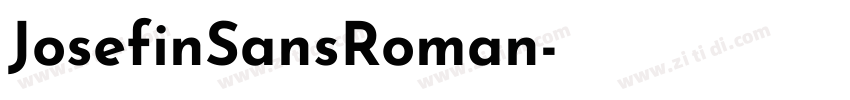 JosefinSansRoman字体转换