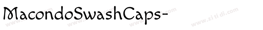 MacondoSwashCaps字体转换