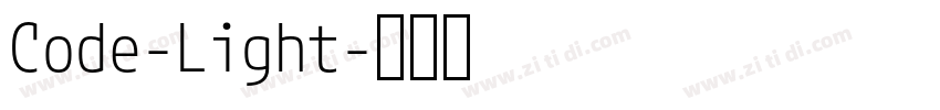 Code-Light字体转换