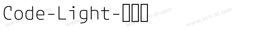 Code-Light字体转换