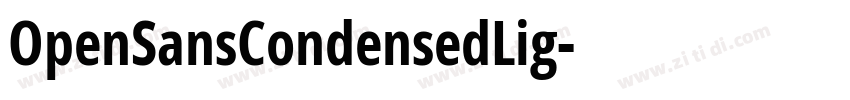 OpenSansCondensedLig字体转换