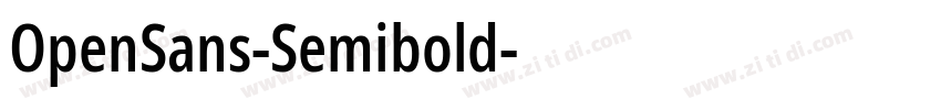OpenSans-Semibold字体转换