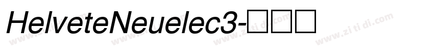 HelveteNeuelec3字体转换