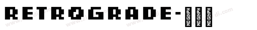 Retrograde字体转换