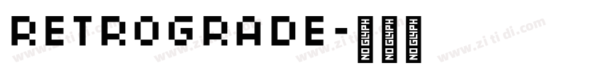 Retrograde字体转换