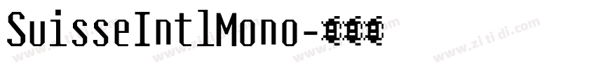 SuisseIntlMono字体转换