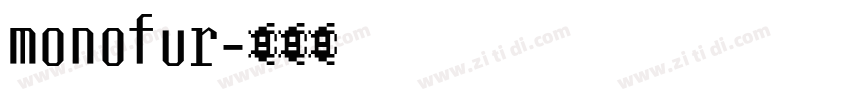 monofur字体转换