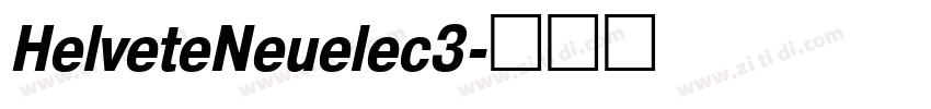 HelveteNeuelec3字体转换