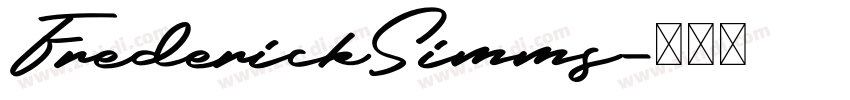FrederickSimms字体转换