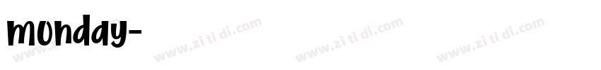 monday字体转换