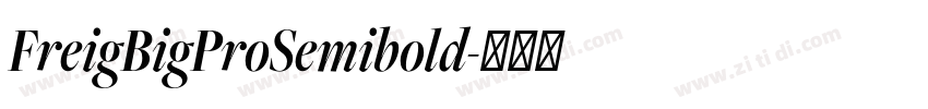 FreigBigProSemibold字体转换