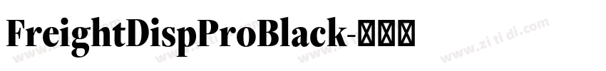 FreightDispProBlack字体转换