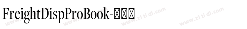 FreightDispProBook字体转换