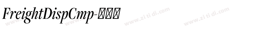 FreightDispCmp字体转换 FreightDispCmp字体转换