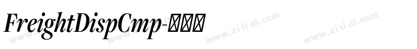 FreightDispCmp字体转换 FreightDispCmp字体转换