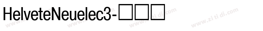 HelveteNeuelec3字体转换
