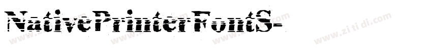 NativePrinterFontS字体转换