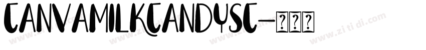 CanvaMilkCandySC字体转换
