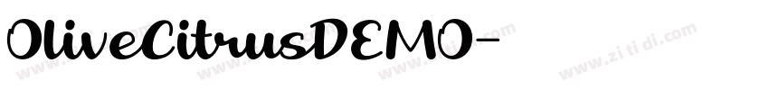 OliveCitrusDEMO字体转换