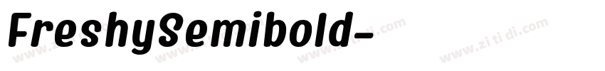 FreshySemibold字体转换