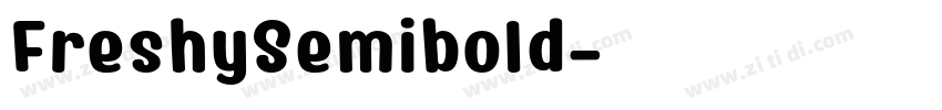 FreshySemibold字体转换