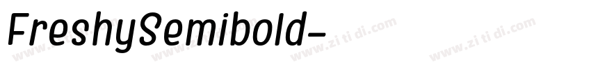 FreshySemibold字体转换