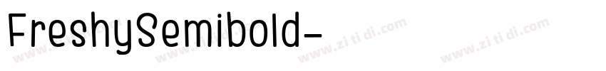 FreshySemibold字体转换