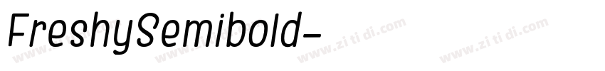 FreshySemibold字体转换