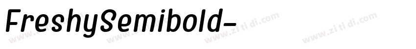 FreshySemibold字体转换
