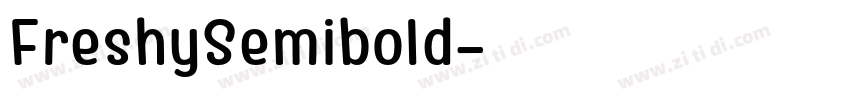 FreshySemibold字体转换