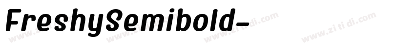 FreshySemibold字体转换