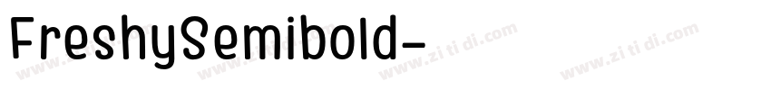 FreshySemibold字体转换