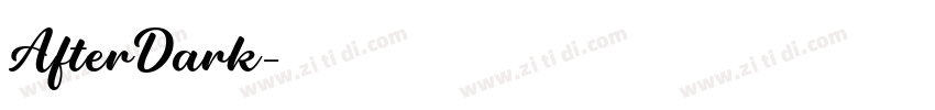 AfterDark字体转换