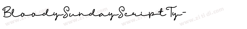 BloodySundayScriptTy字体转换