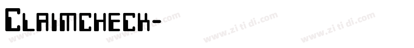 Claimcheck字体转换