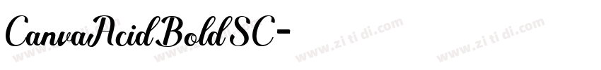 CanvaAcidBoldSC字体转换